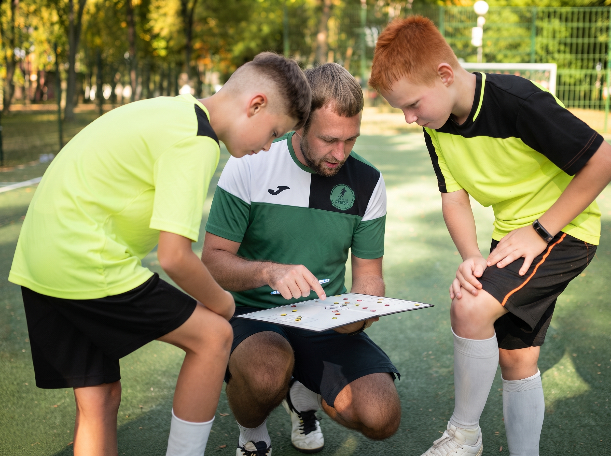 Planificación táctica y entrenamiento profesional durante una concentración deportiva para clubes